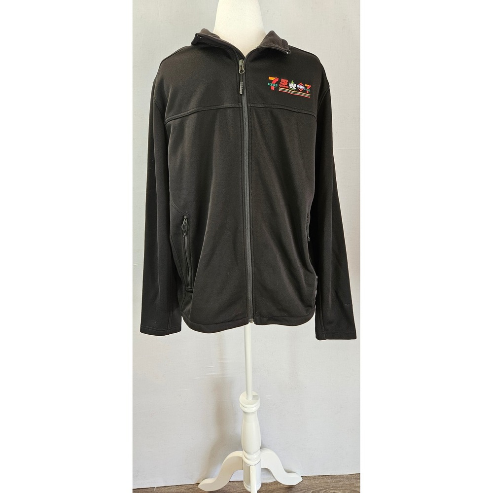 The North Face WindWall Jacket Mens XL Black 7-Eleven Speedway Corporate Logo